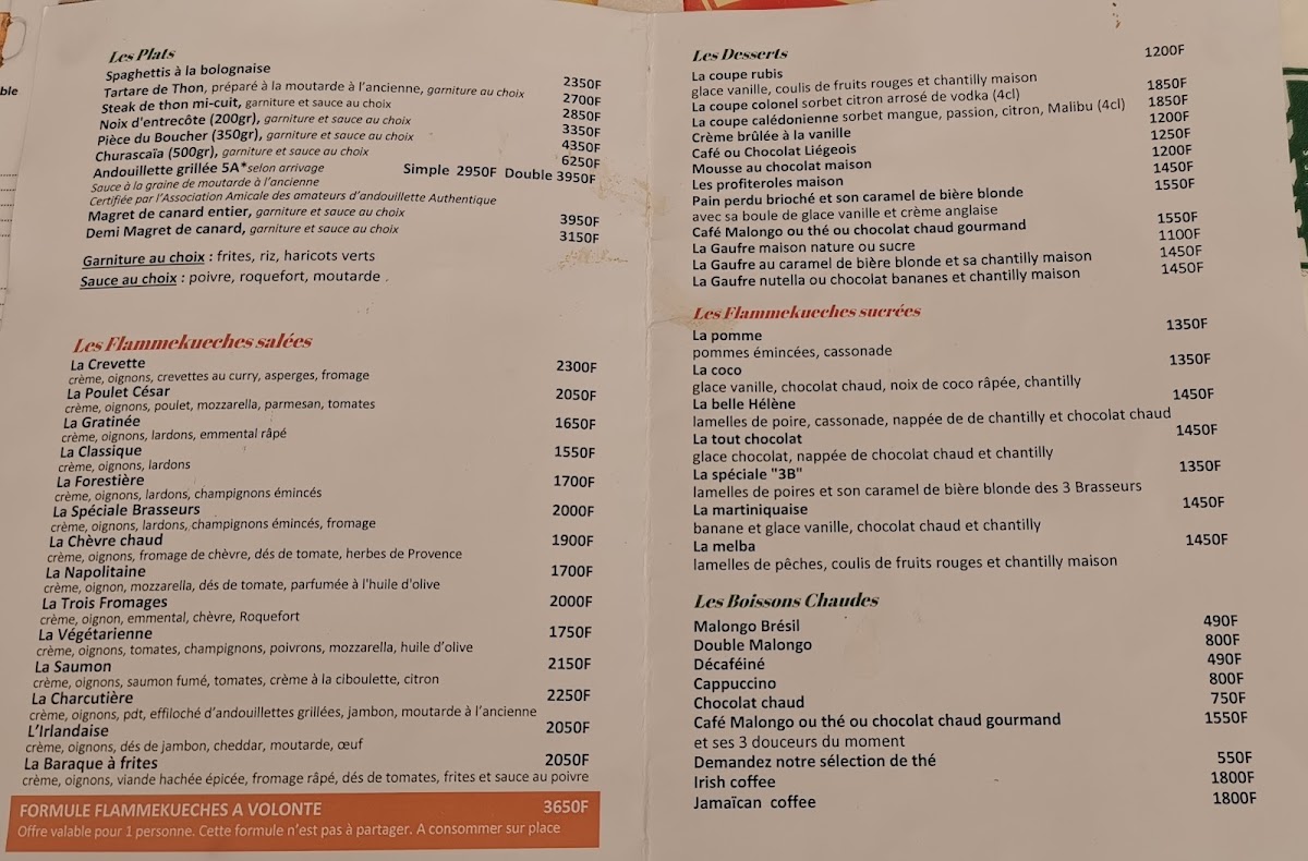 Menu Les 3 Brasseurs-4