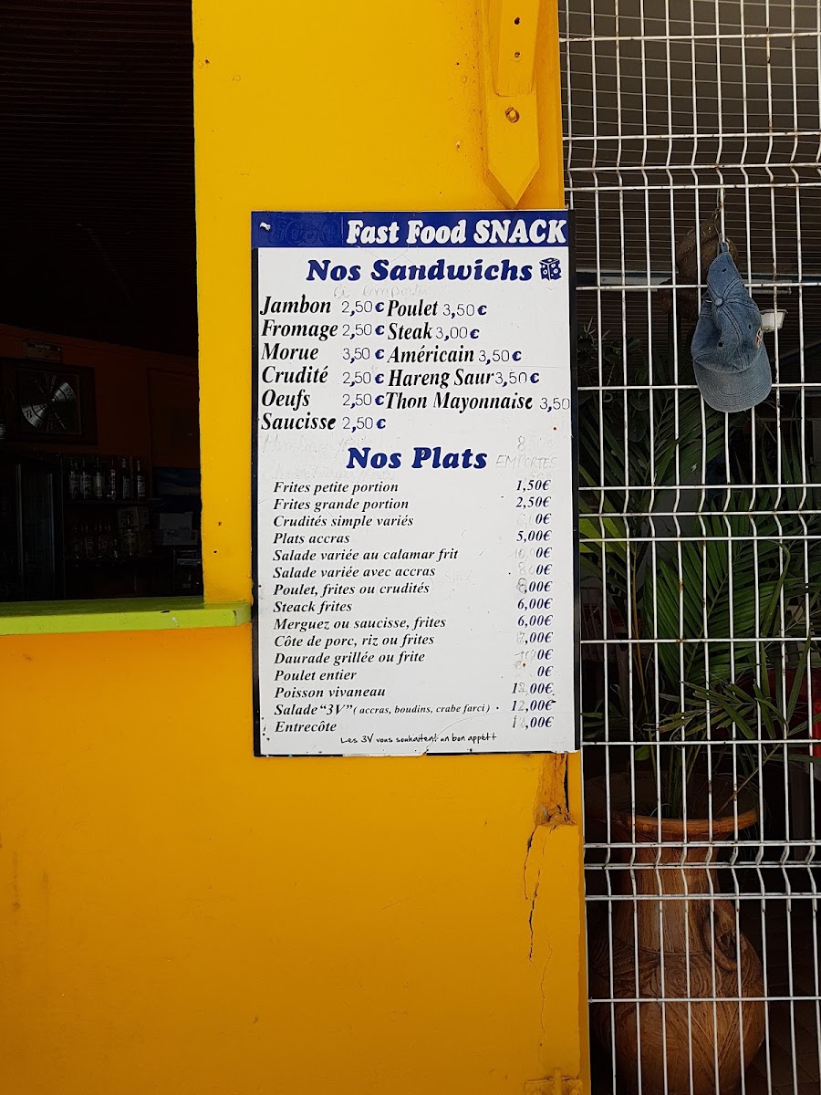 Menu Les 3V-1