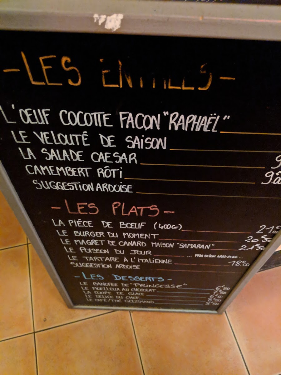 Menu Les 4 Z'arts-10