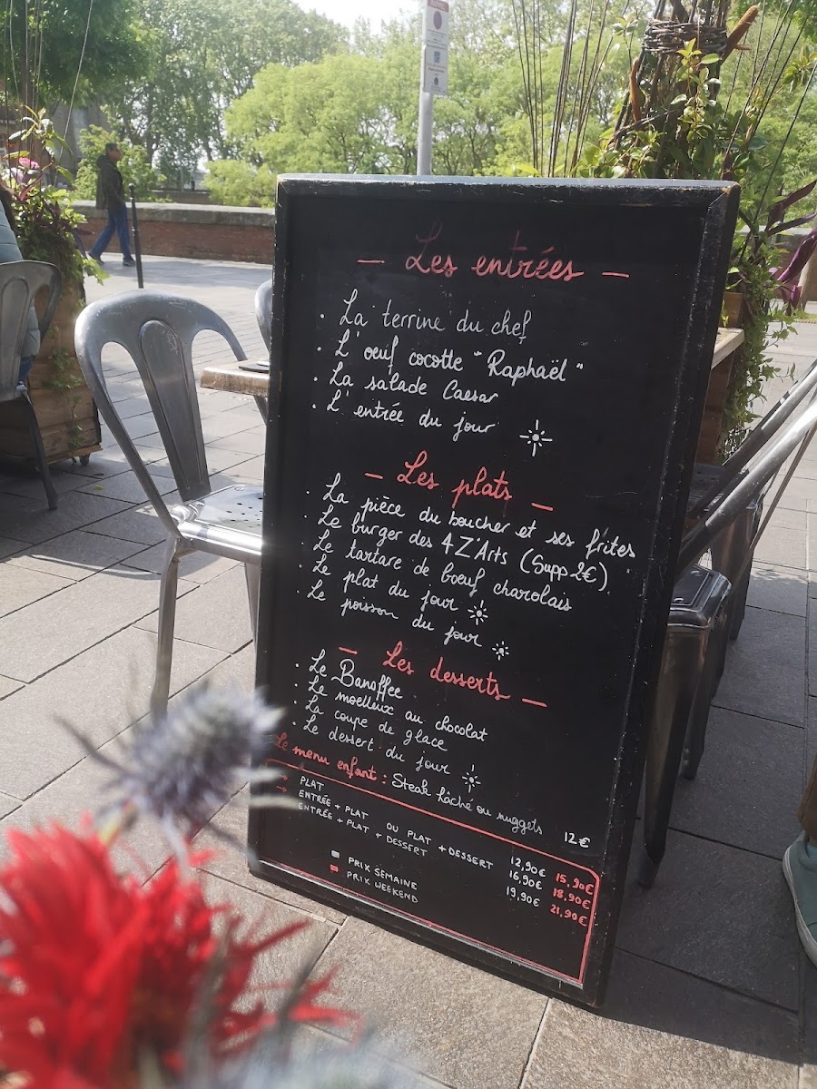 Menu Les 4 Z'arts-4