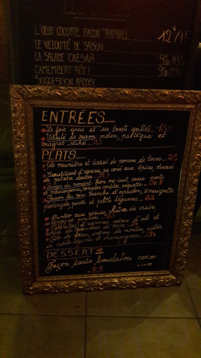 Menu Les 4 Z'arts-9