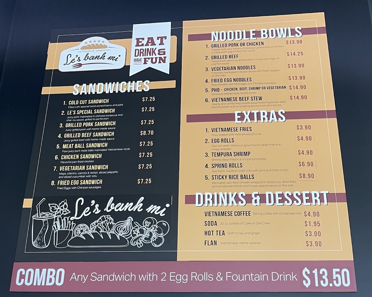 Menu Le's Banh Mi-3