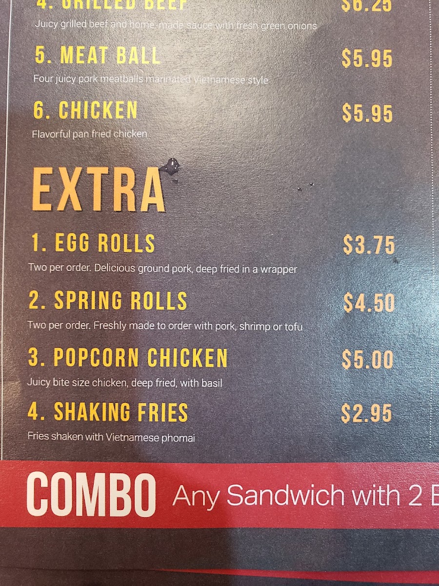 Menu Le's Banh Mi-8