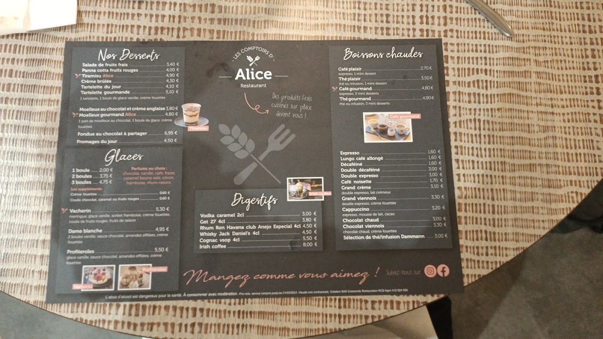 Menu Les Comptoirs D'alice Et Jules-1