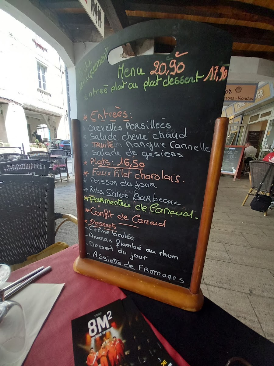 Menu Les Copains D'abord À Agen-1