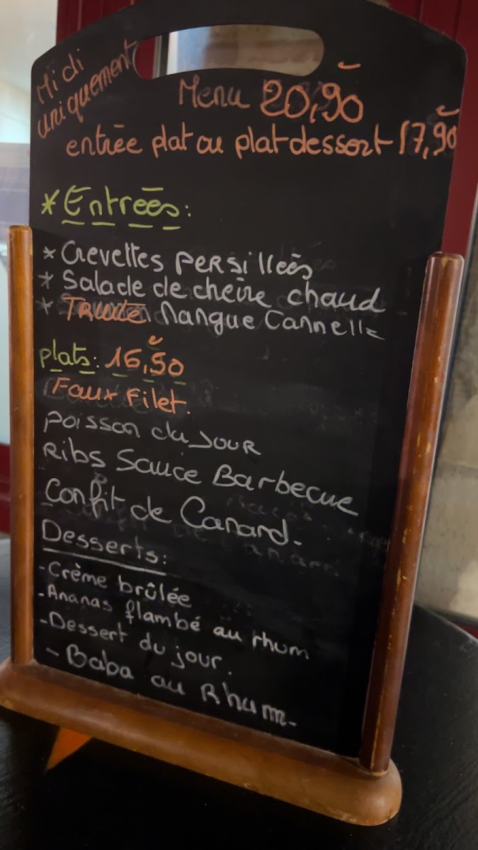 Menu Les Copains D'abord À Agen-3
