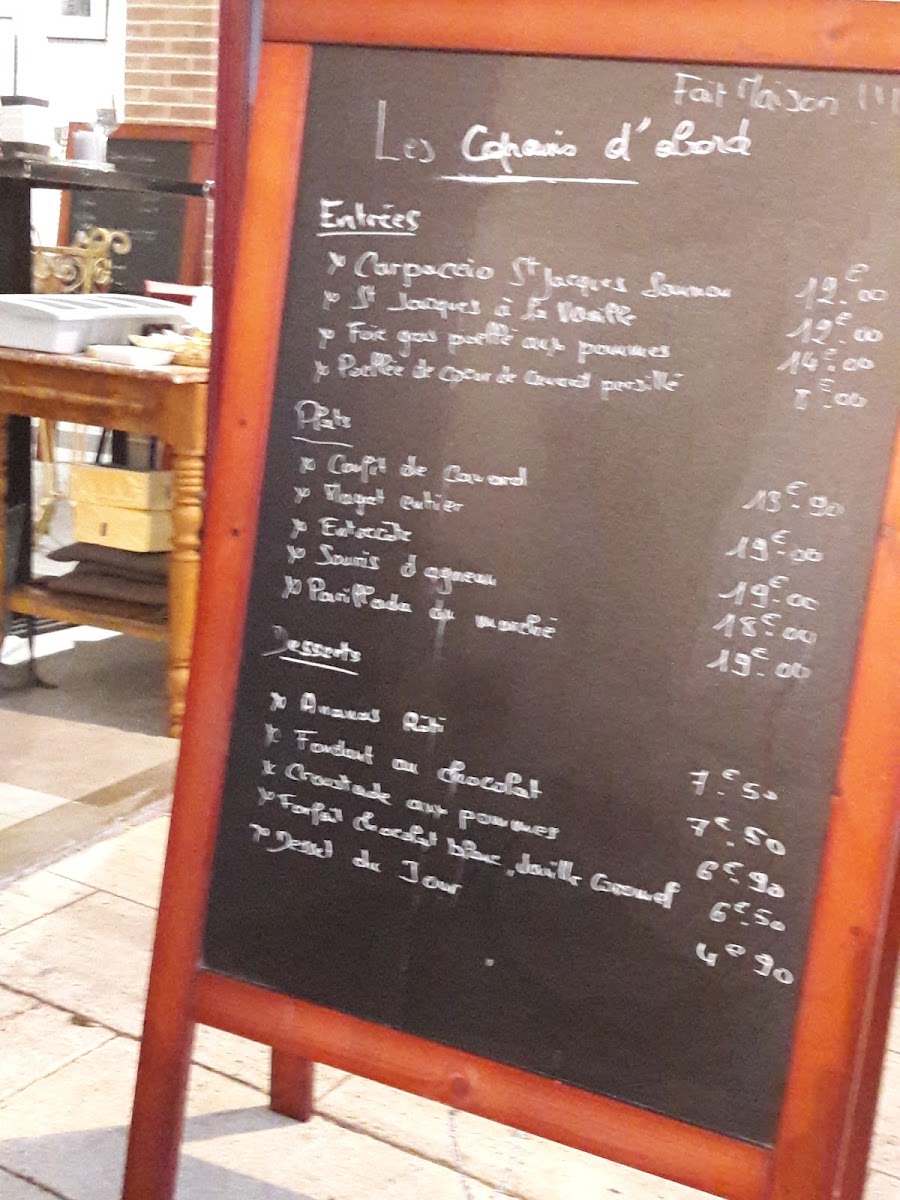 Menu Les Copains D'abord À Agen-9