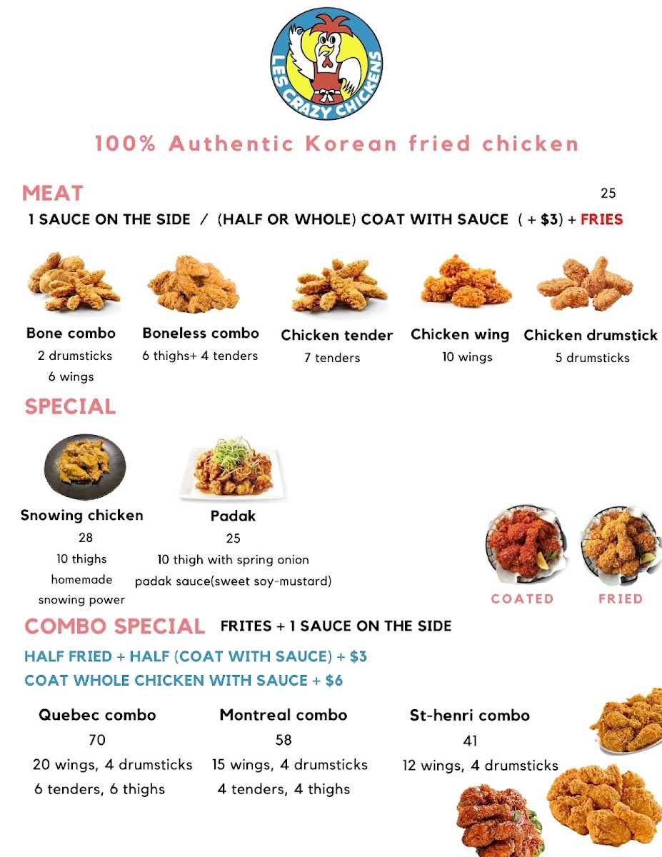 Menu Les Crazy Chickens-1