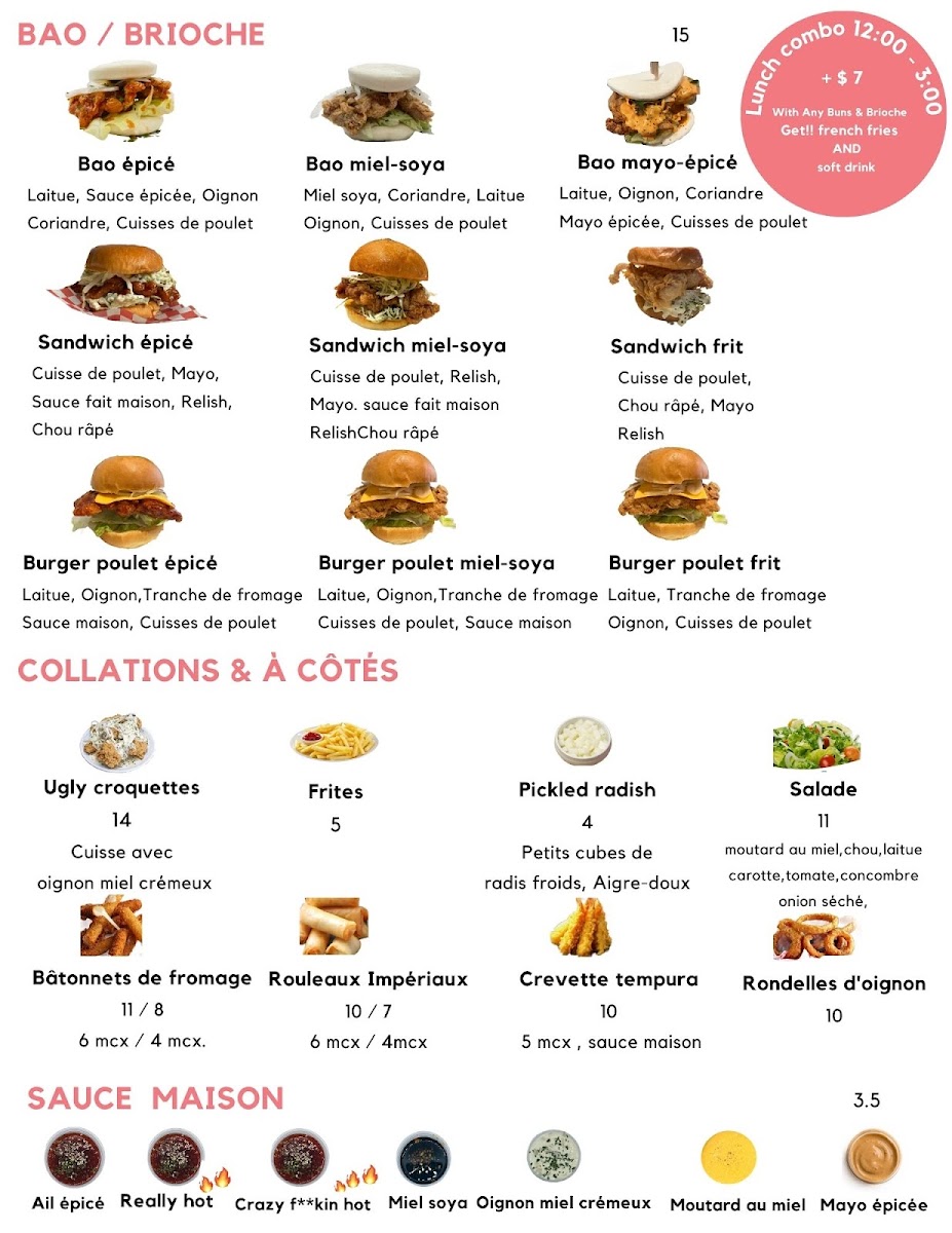 Menu Les Crazy Chickens-3