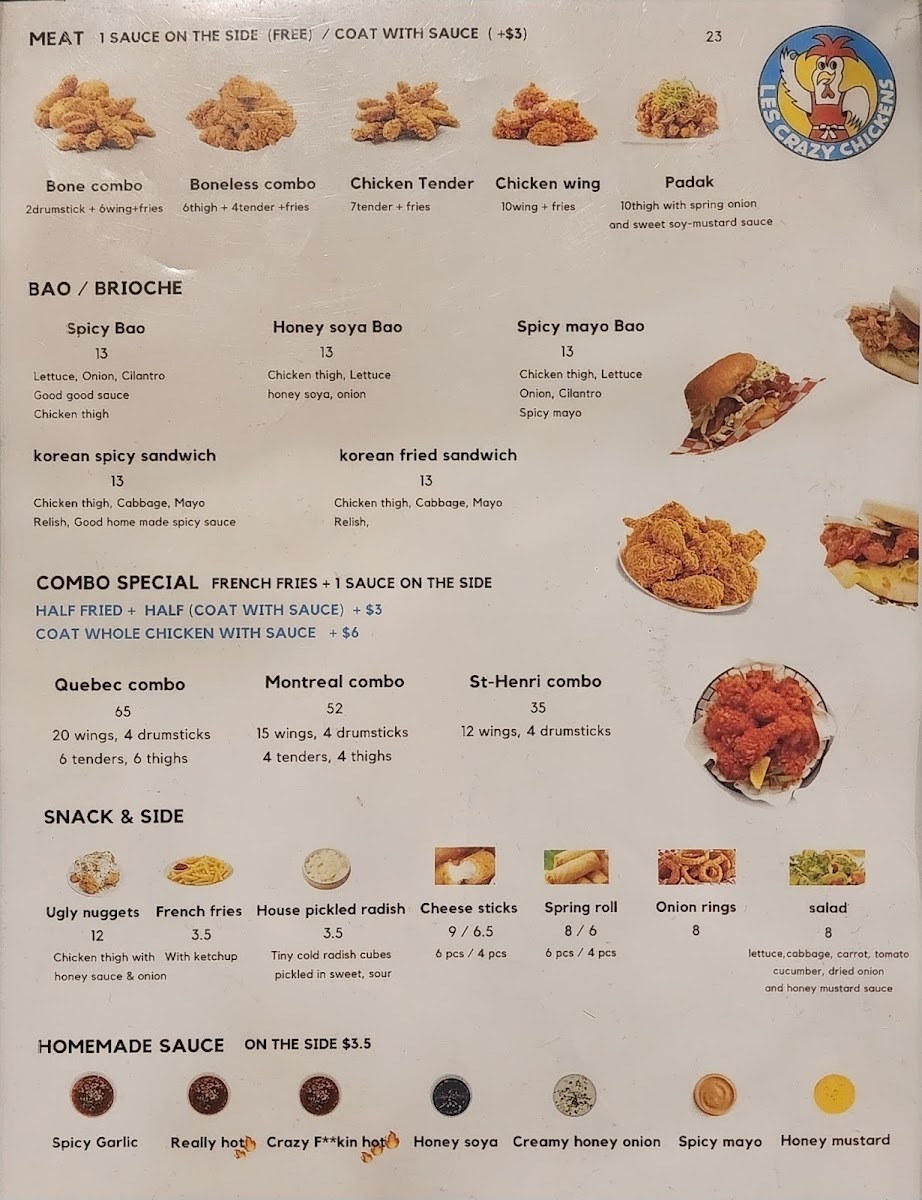 Menu Les Crazy Chickens-6
