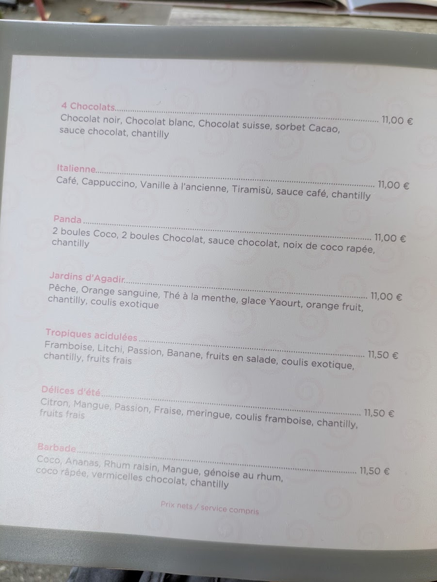 Menu Les Délices D'aurile-3