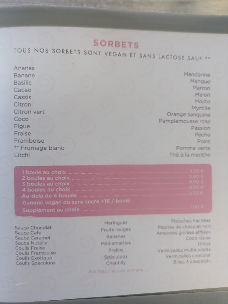 Menu Les Délices D'aurile-7