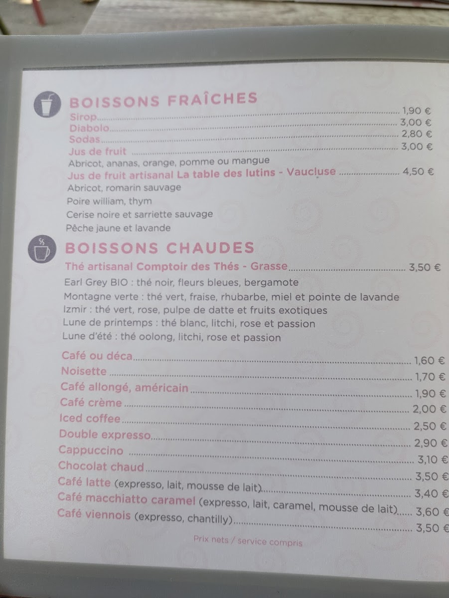 Menu Les Délices D'aurile-9