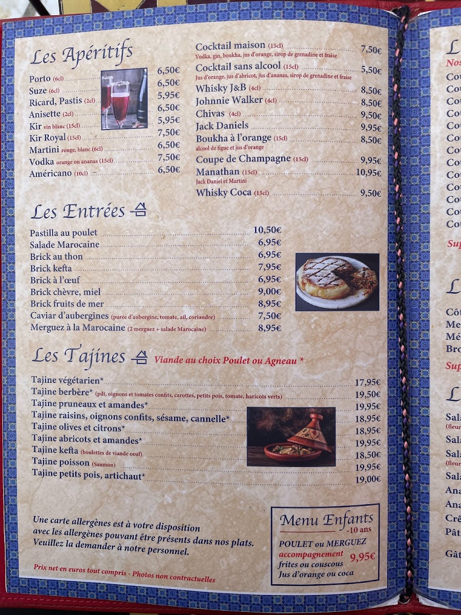 Menu Les Dunes D'or Couscous-6