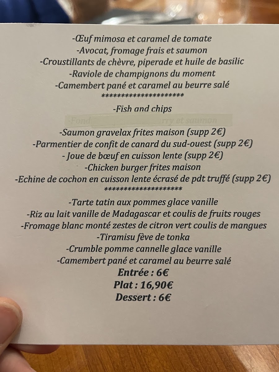Menu Les Frangins-1