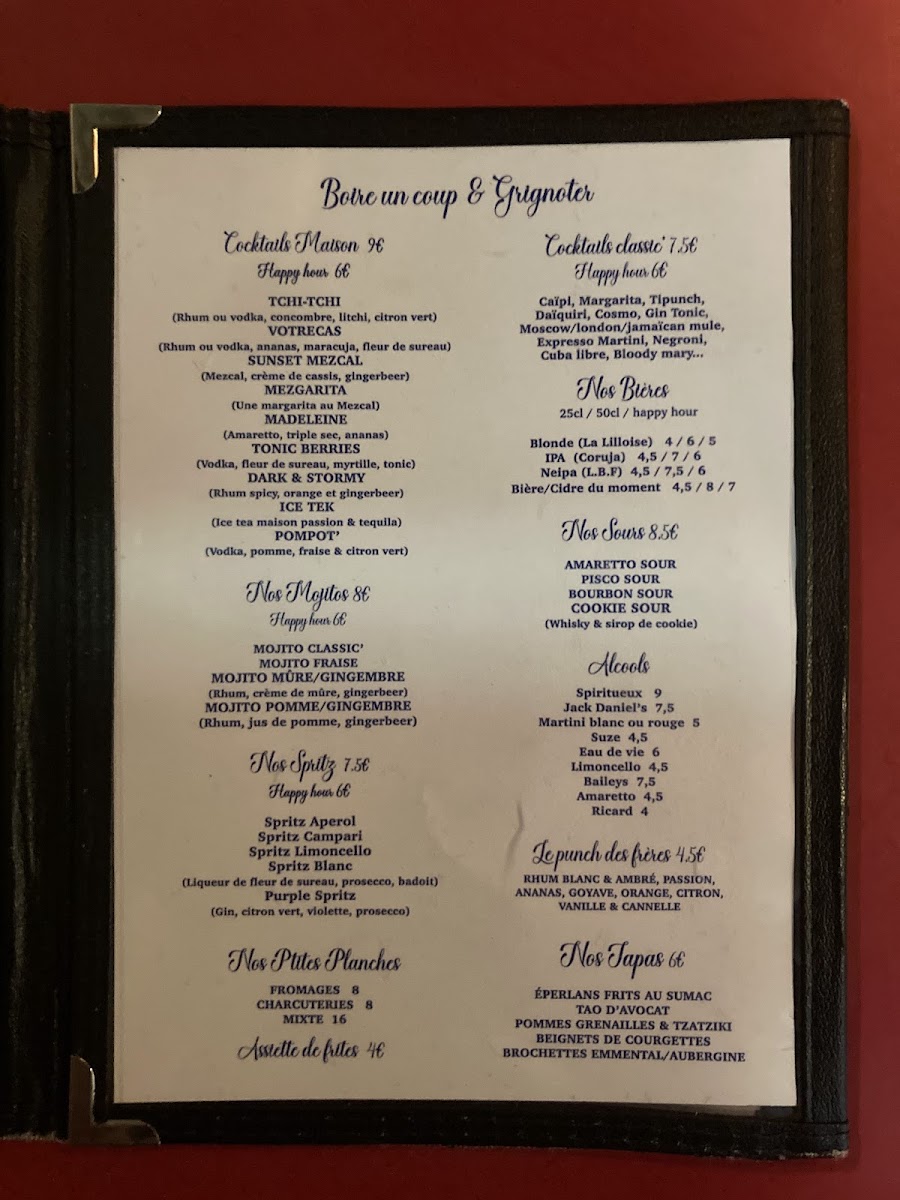 Menu Les Frères Laumière-10