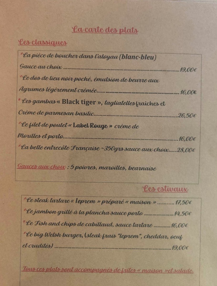 Menu Les Gourmands Disent Wallers En Fagne-1