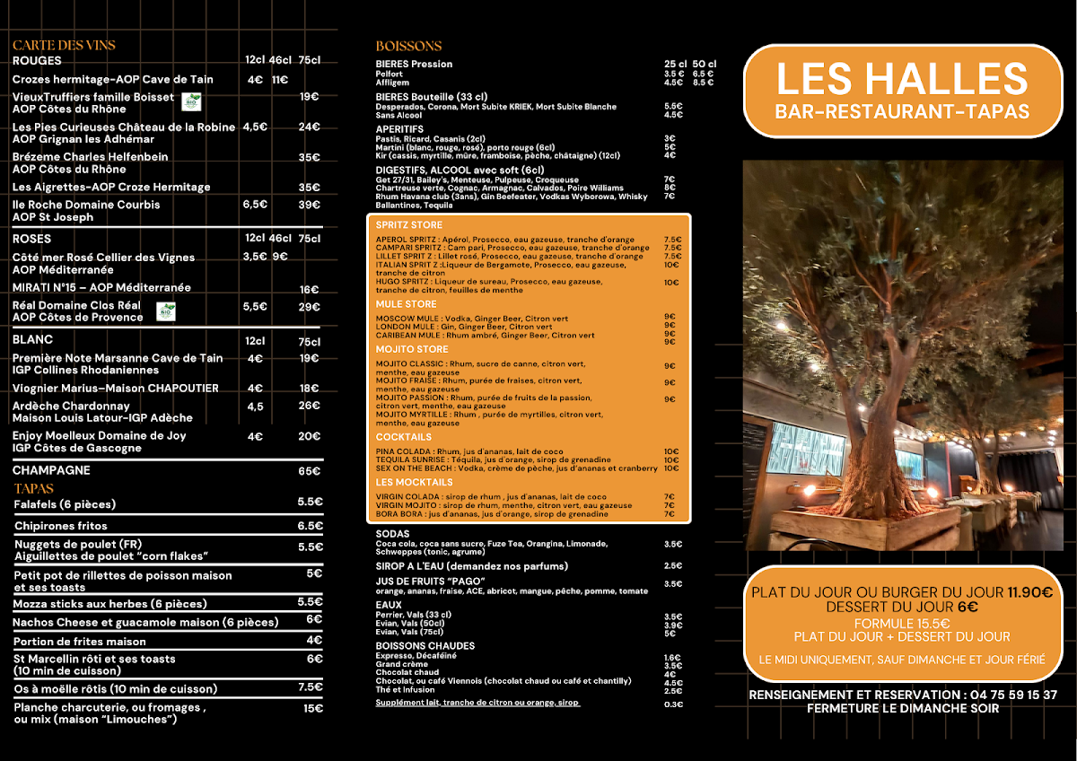 Menu Les Halles-1