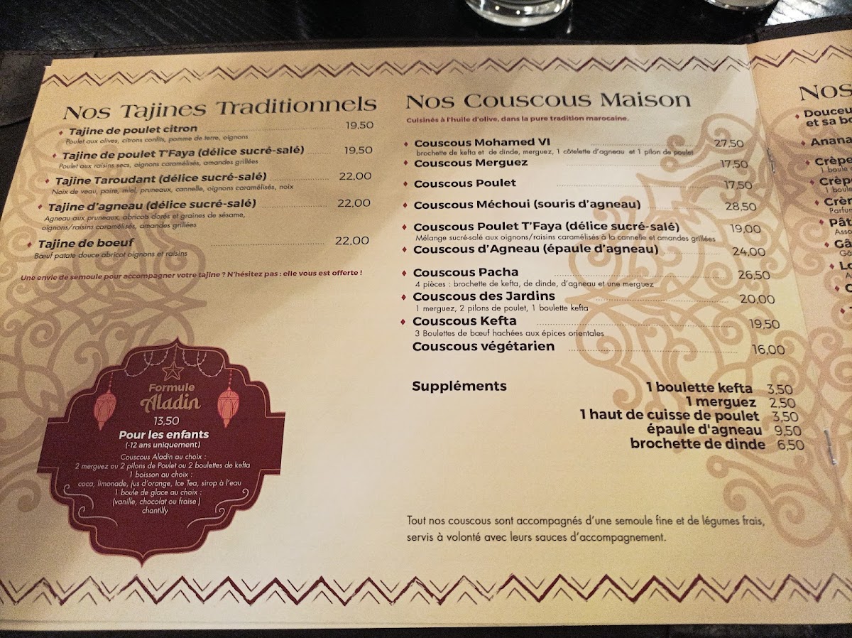 Menu Les Jardins Du Maroc-4