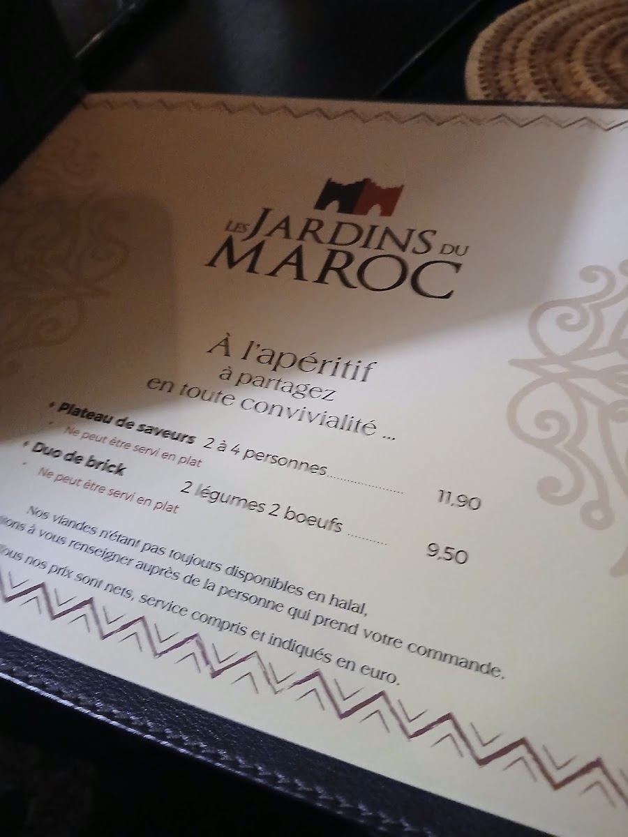 Menu Les Jardins Du Maroc-5