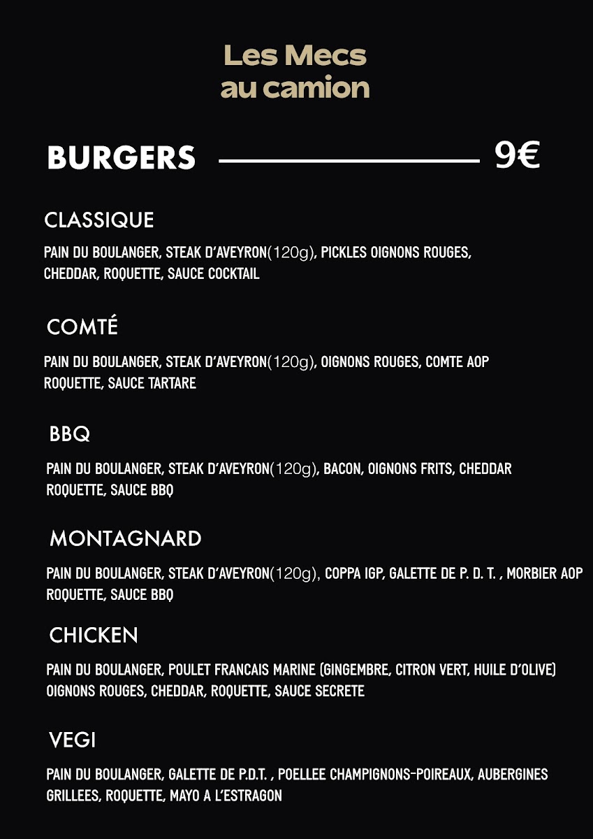 Menu Les Mecs Au Camion - La Friche-1