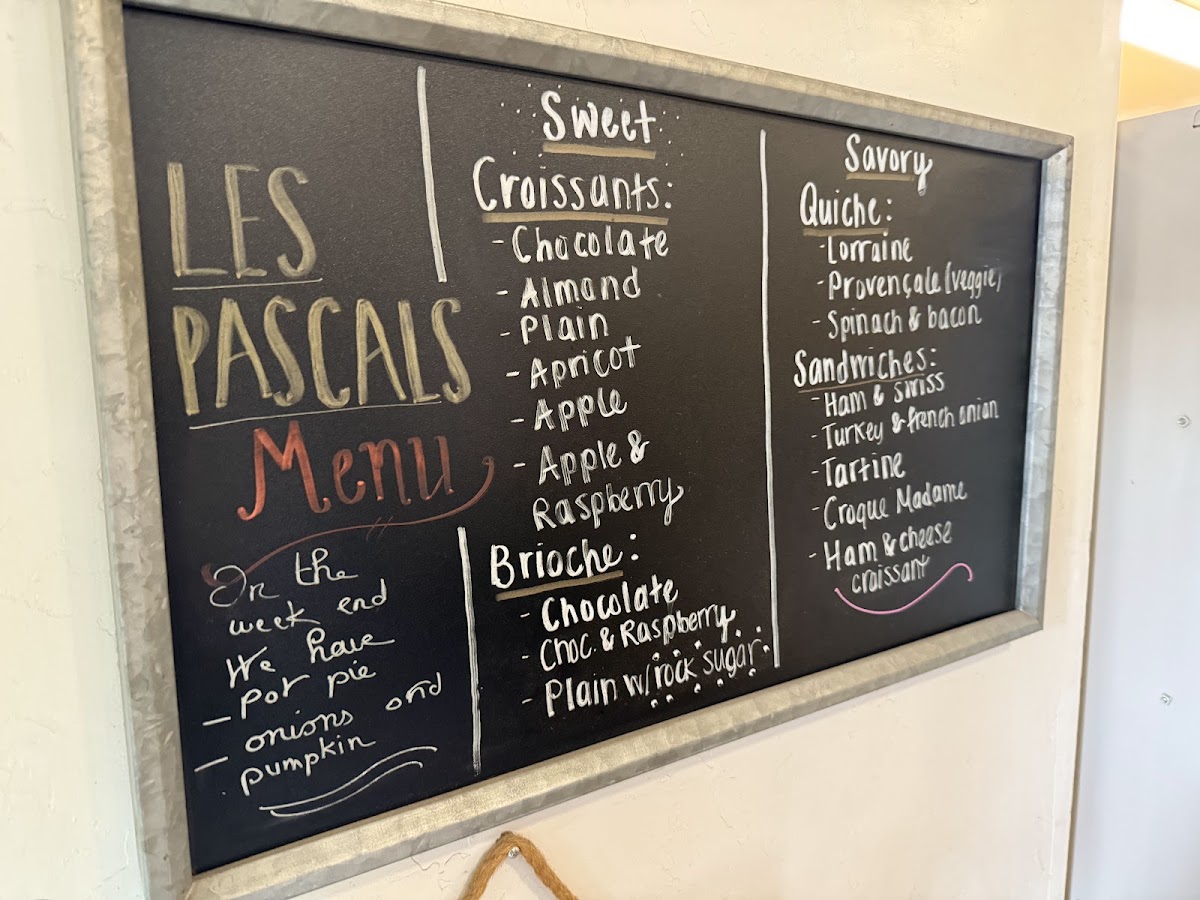 Menu Les Pascals Patisserie Et Boulangerie-1