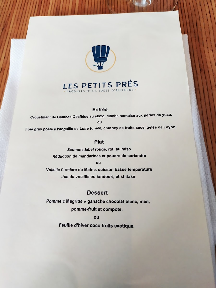 Menu Les Petits Prés-1