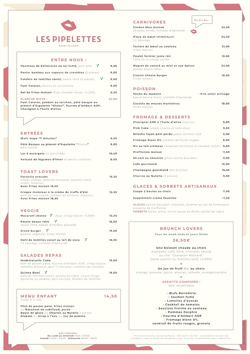 Menu Les Pipelettes - Saint Cloud-5