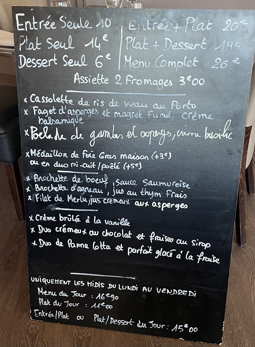 Menu Les Quatre Saisons-3