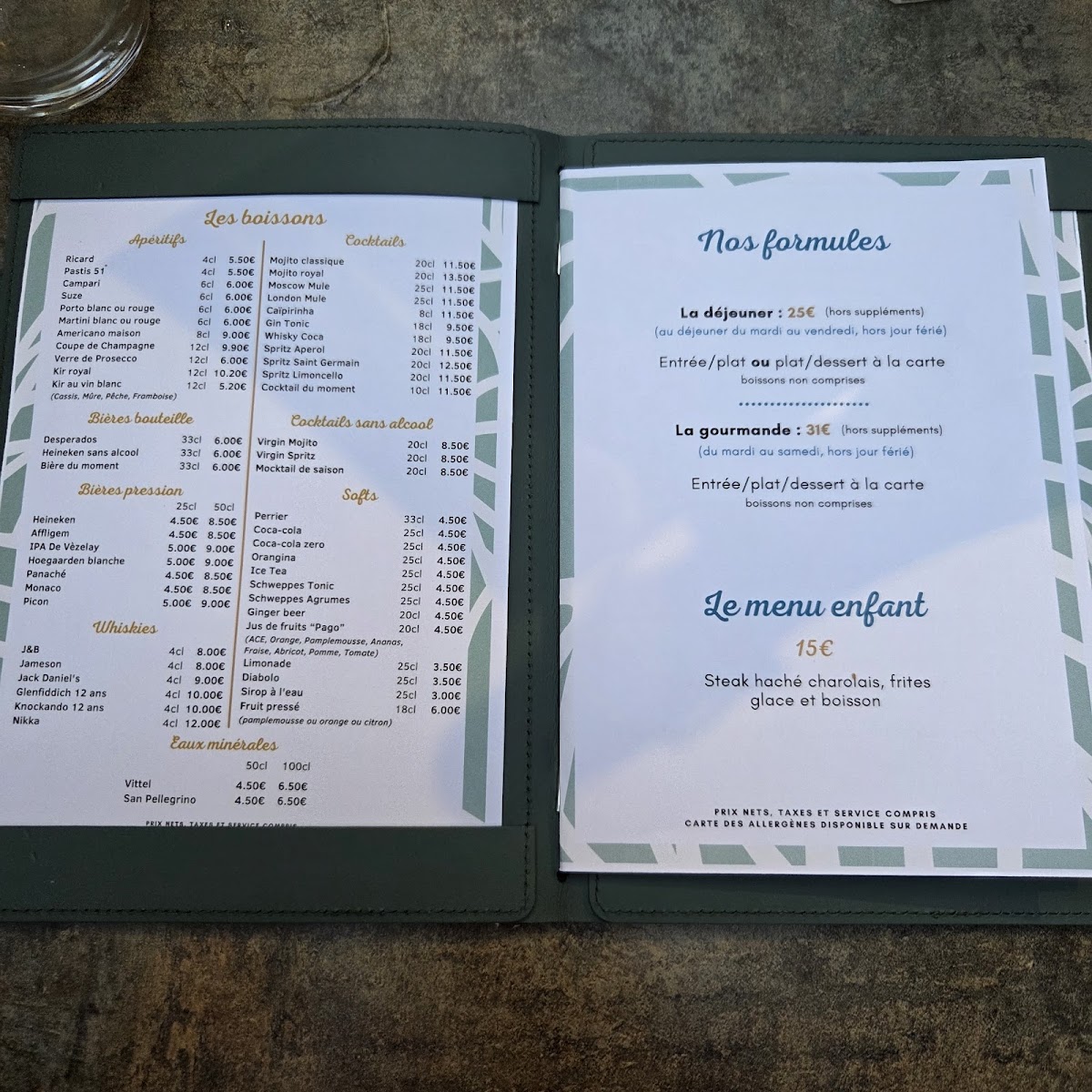 Menu Les Rives De La Courtille-2