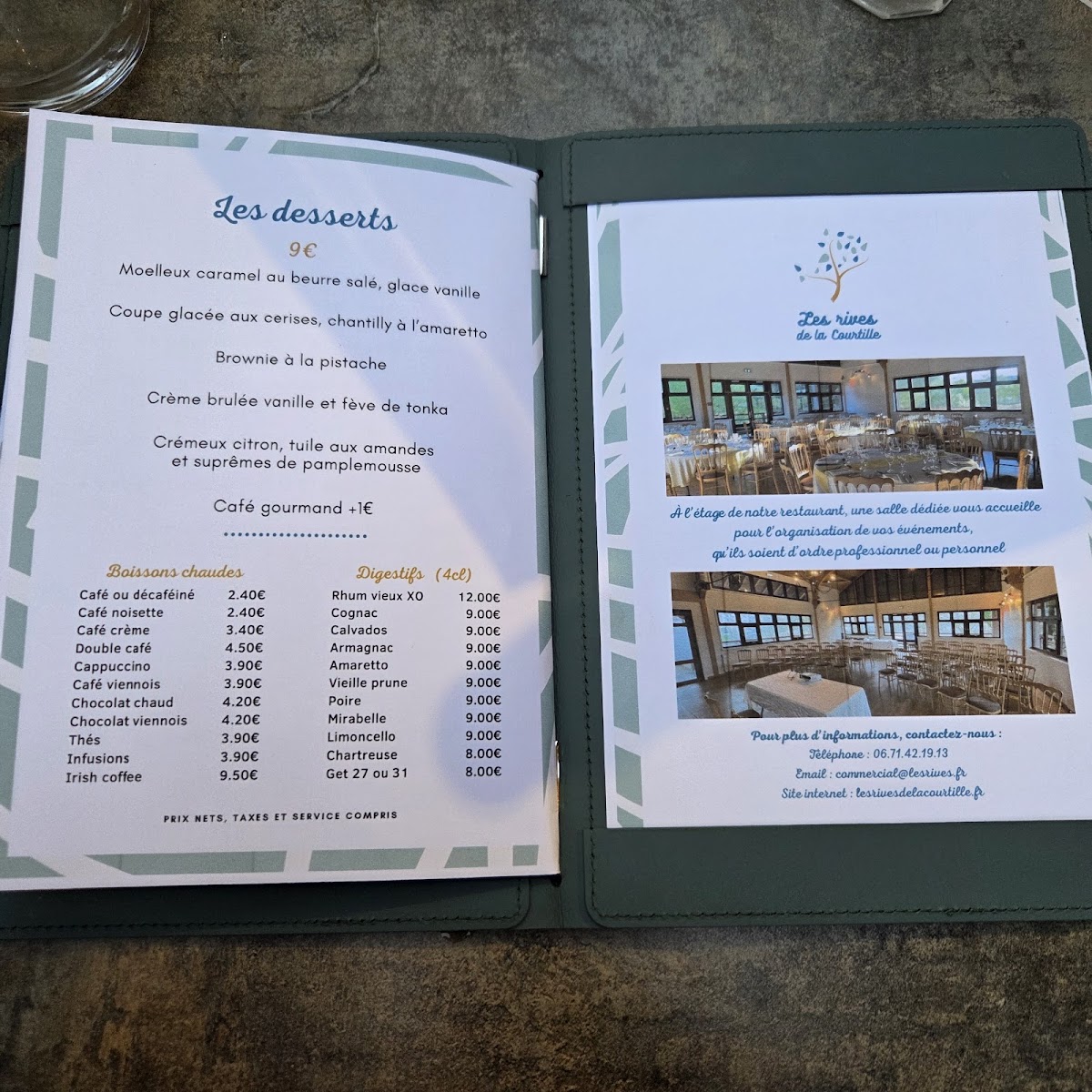 Menu Les Rives De La Courtille-3
