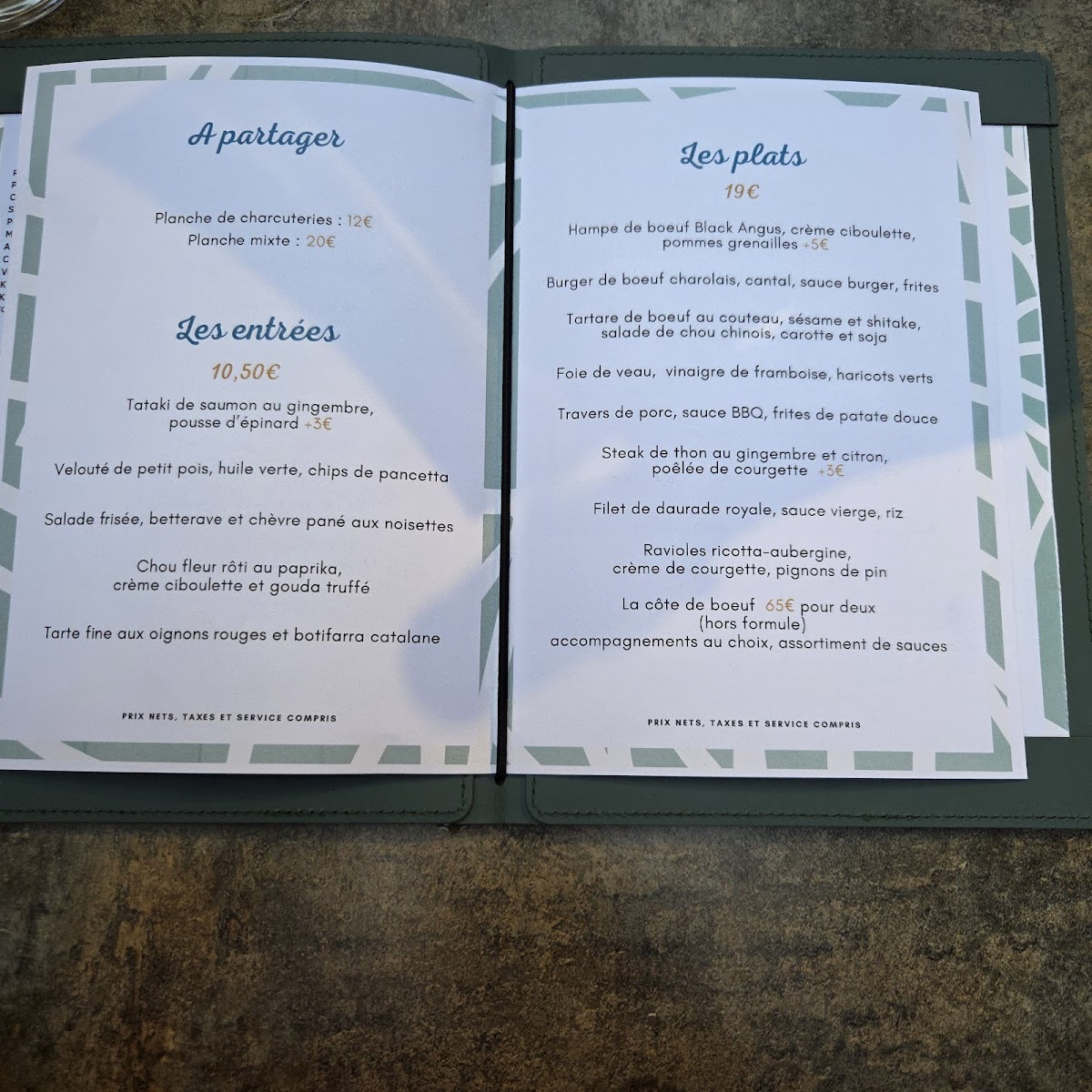 Menu Les Rives De La Courtille-6