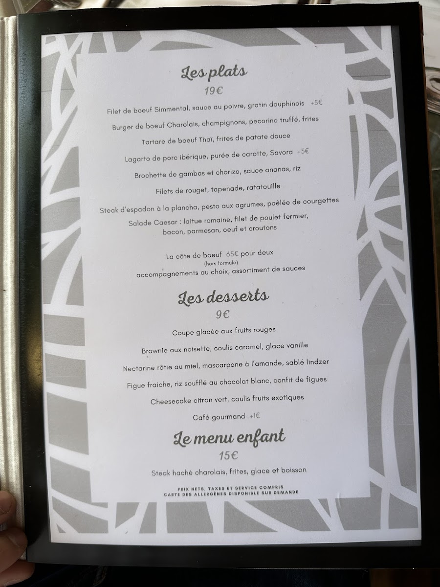 Menu Les Rives De La Courtille-7
