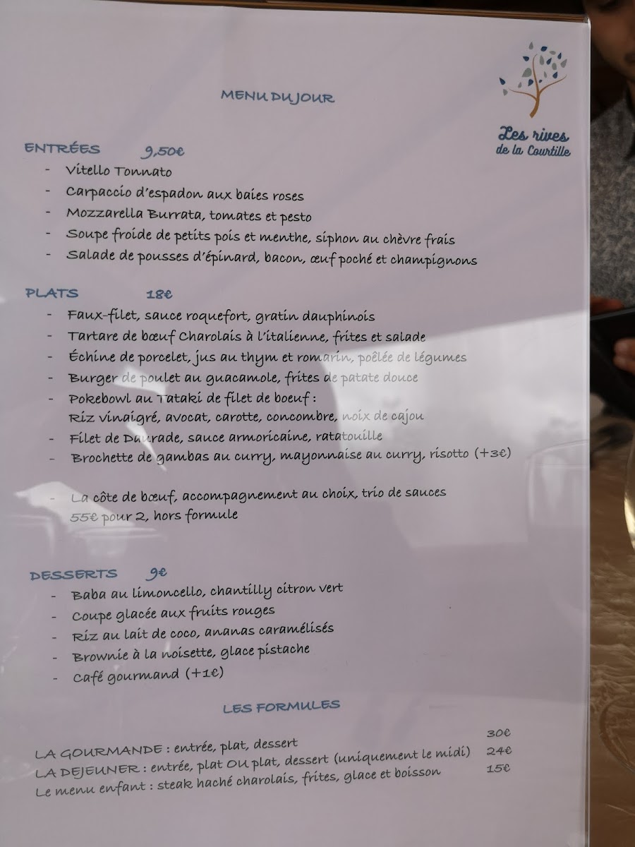 Menu Les Rives De La Courtille-8