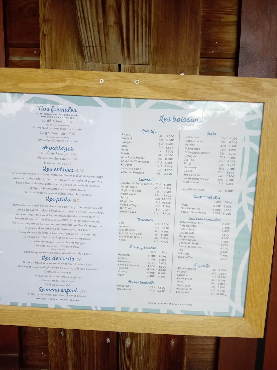 Menu Les Rives De La Courtille-9