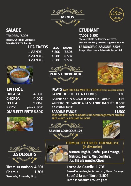 Menu Les Saveurs Du Maghreb-1