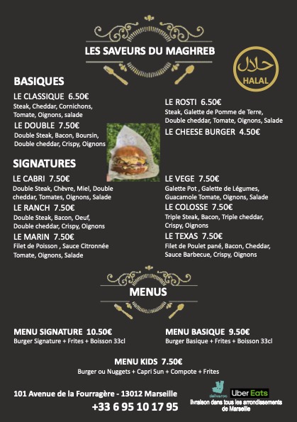 Menu Les Saveurs Du Maghreb-2