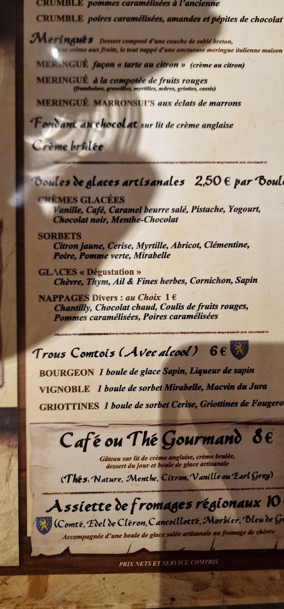 Menu Les Tables D'antan-10