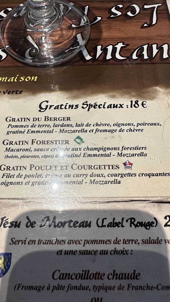 Menu Les Tables D'antan-7