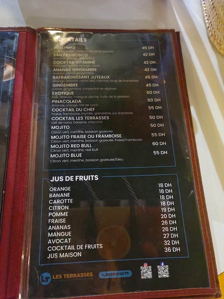 Menu Les Terrasses : Café & Restaurant-1