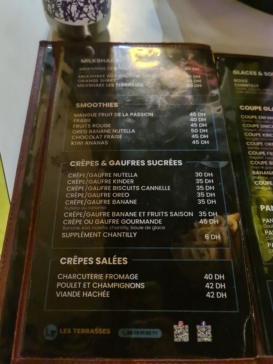 Menu Les Terrasses : Café & Restaurant-2