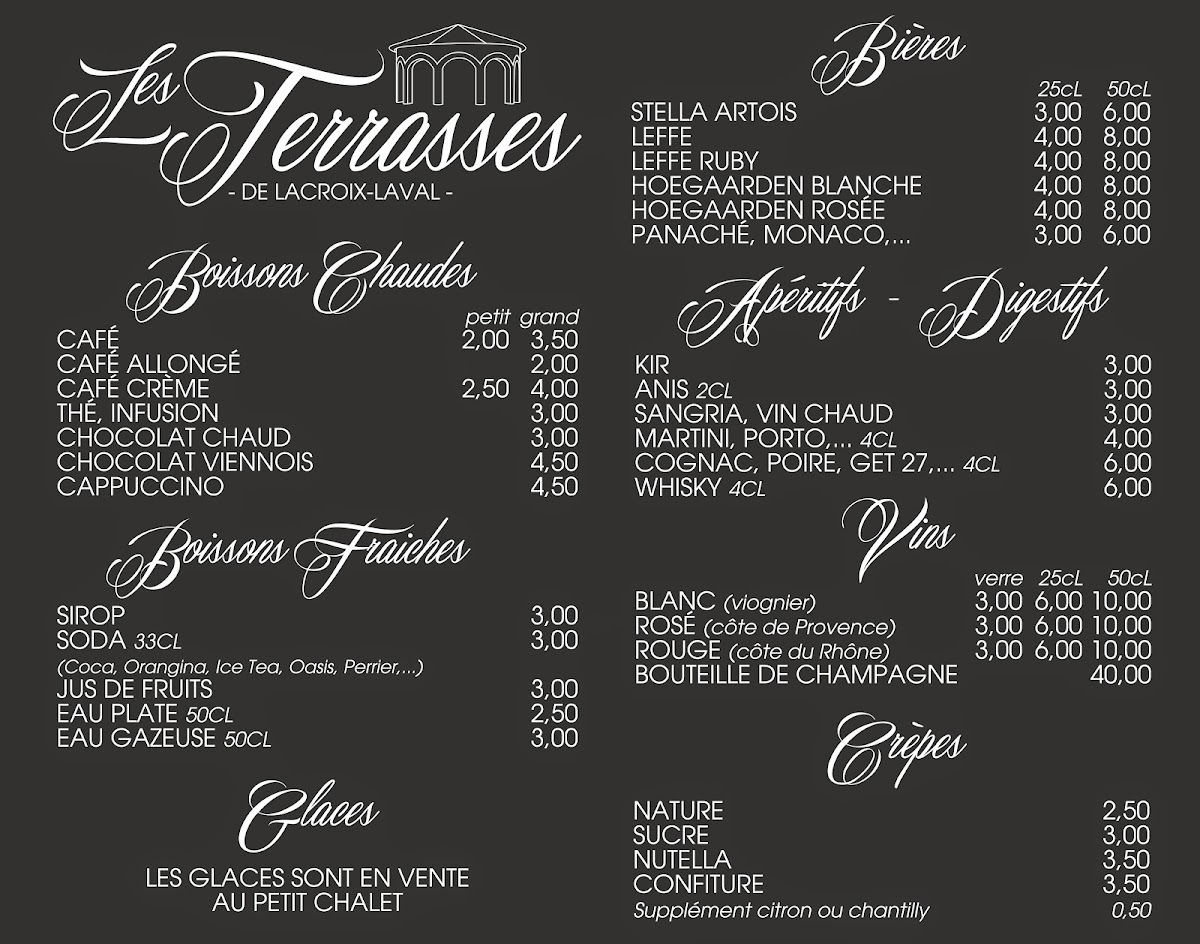 Menu Les Terrasses Du Parc De Lacroix-Laval-2