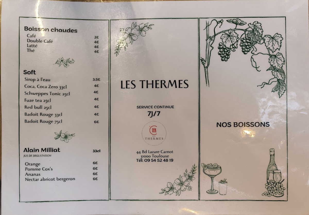 Menu Les Thermes Restaurant Chinois-7