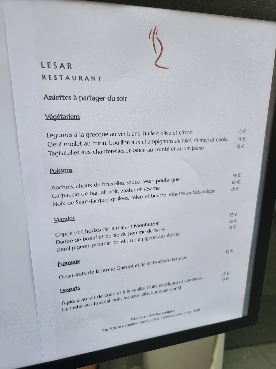 Menu Lesar Restaurant-2