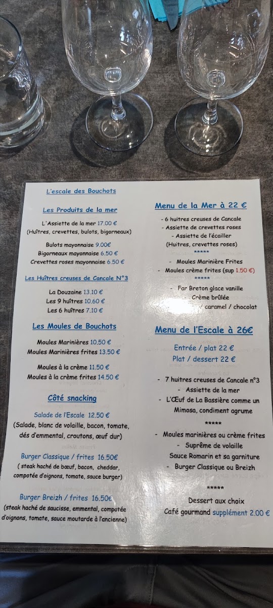 Menu L'escale Des Bouchots-3