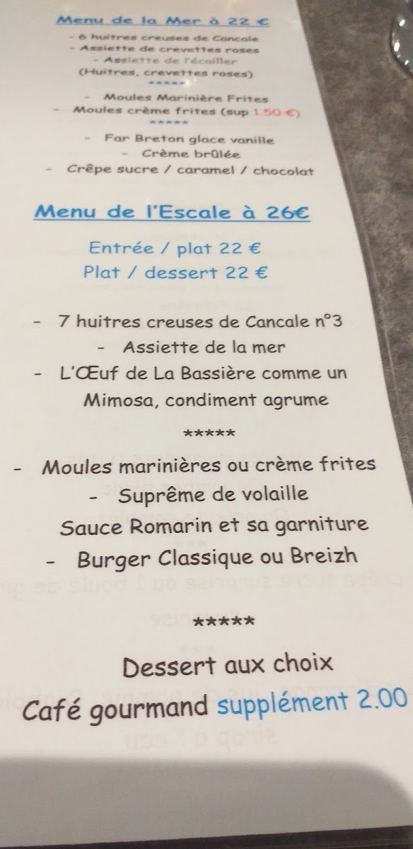 Menu L'escale Des Bouchots-4