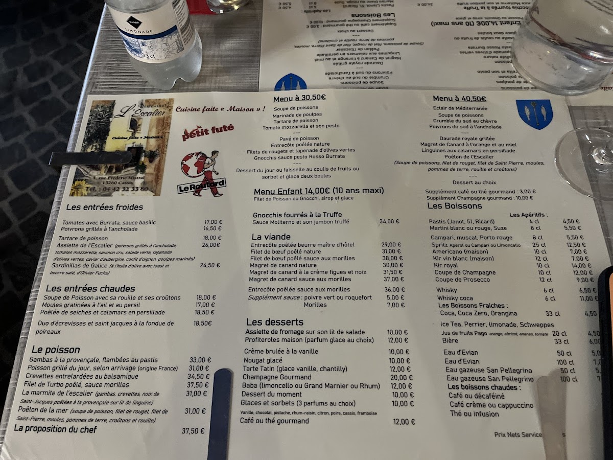 Menu L'escalier-1