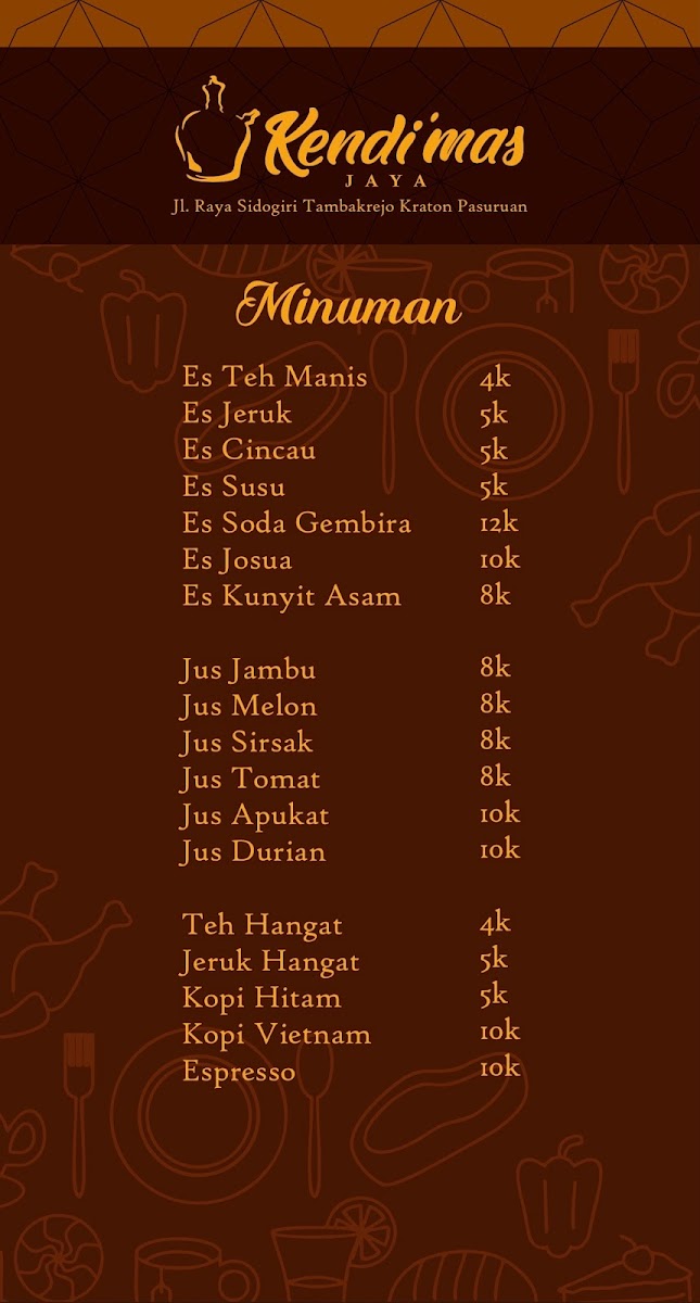 Menu Lesehan Kendi Mas Jaya, Tambakrejo-2