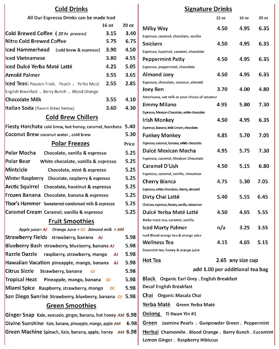 Menu Lestat's-2