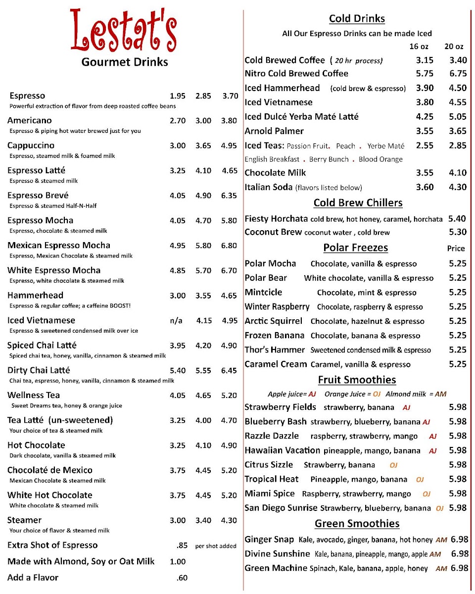 Menu Lestat's-3